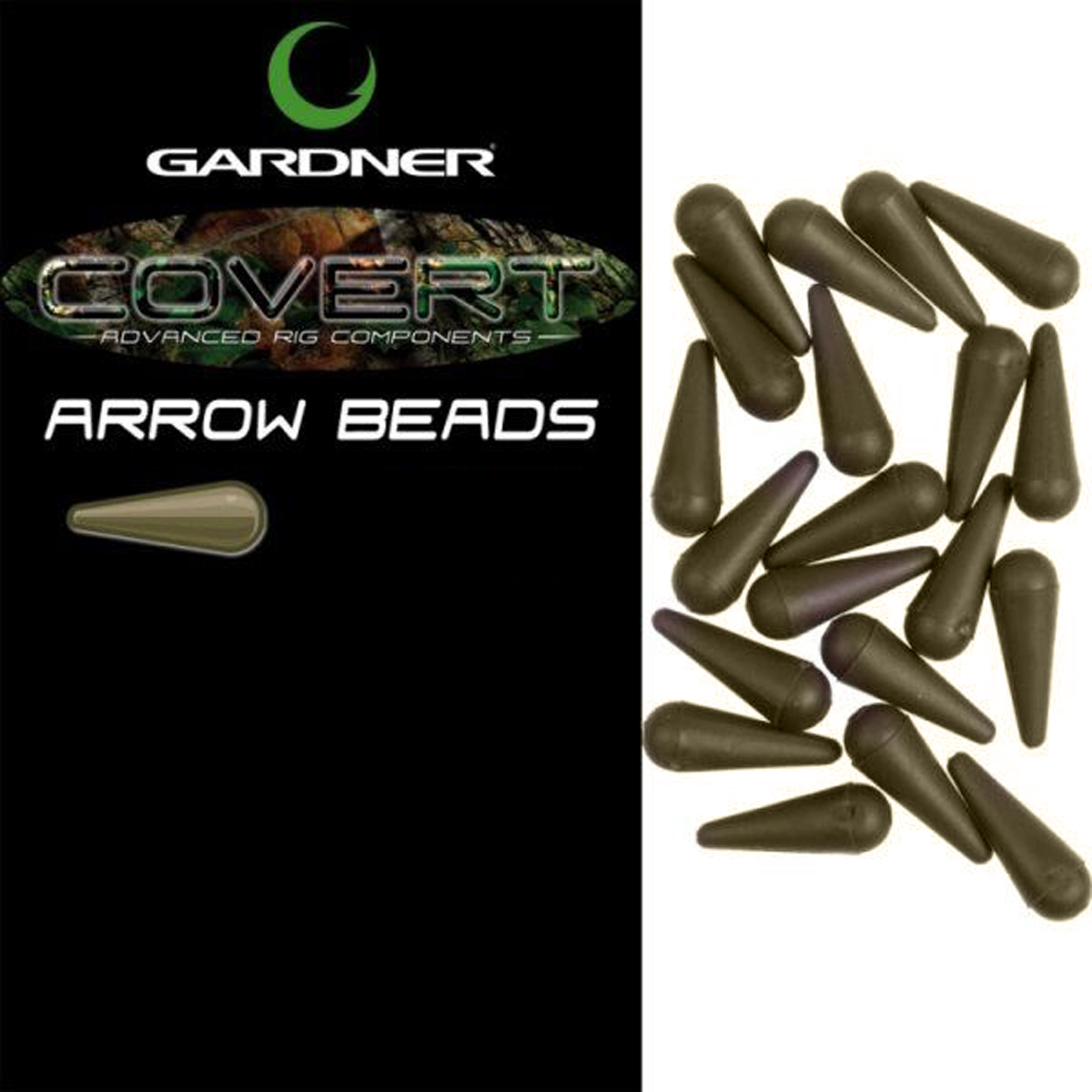 Намистина Gardner Covert Arrow Beads Green