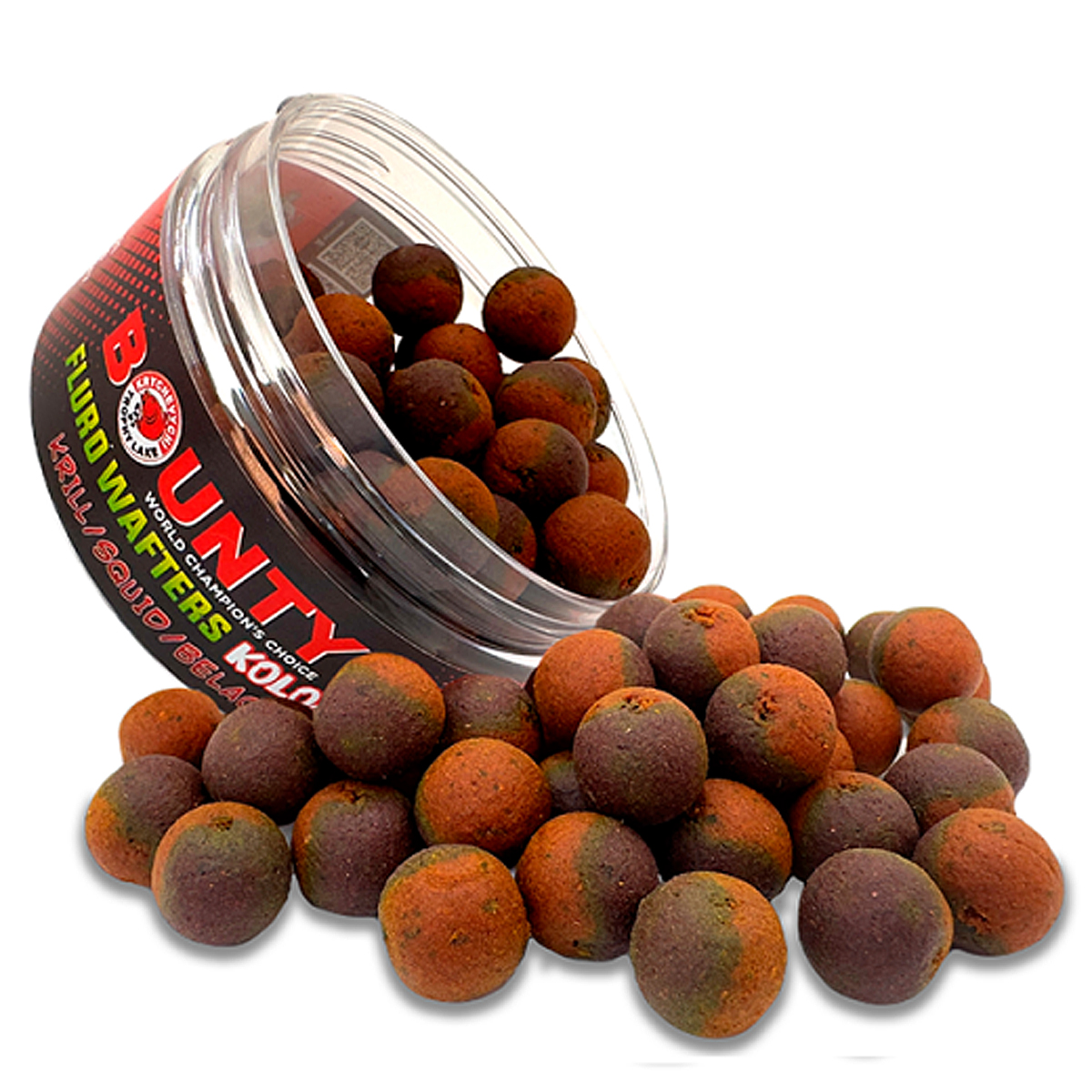 Бойлы Bounty Wafters Fluro Kolobok Red Fish/Blackberry 10mm 55pc