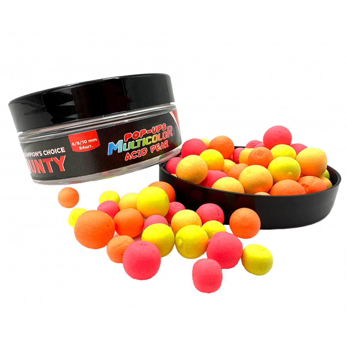 Бойлы Bounty Pop-Up Multicolor Multisize Acid Pear 6/8/10mm 84pc