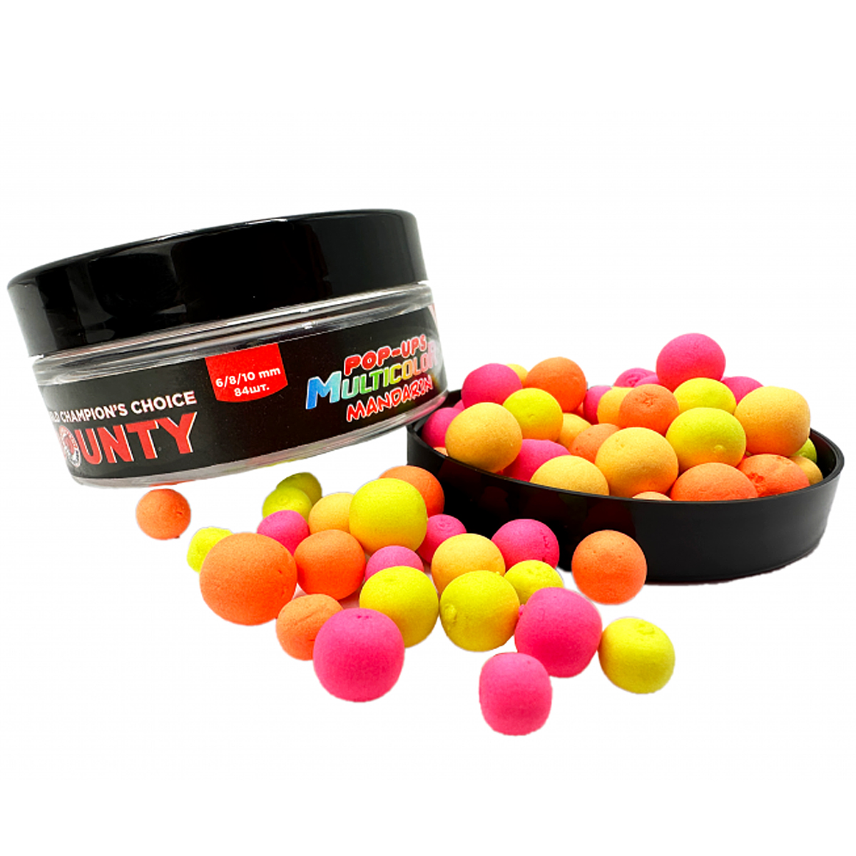 Бойлы Bounty Pop-Up Multicolor Multisize Mandarin 6/8/10mm 84pc
