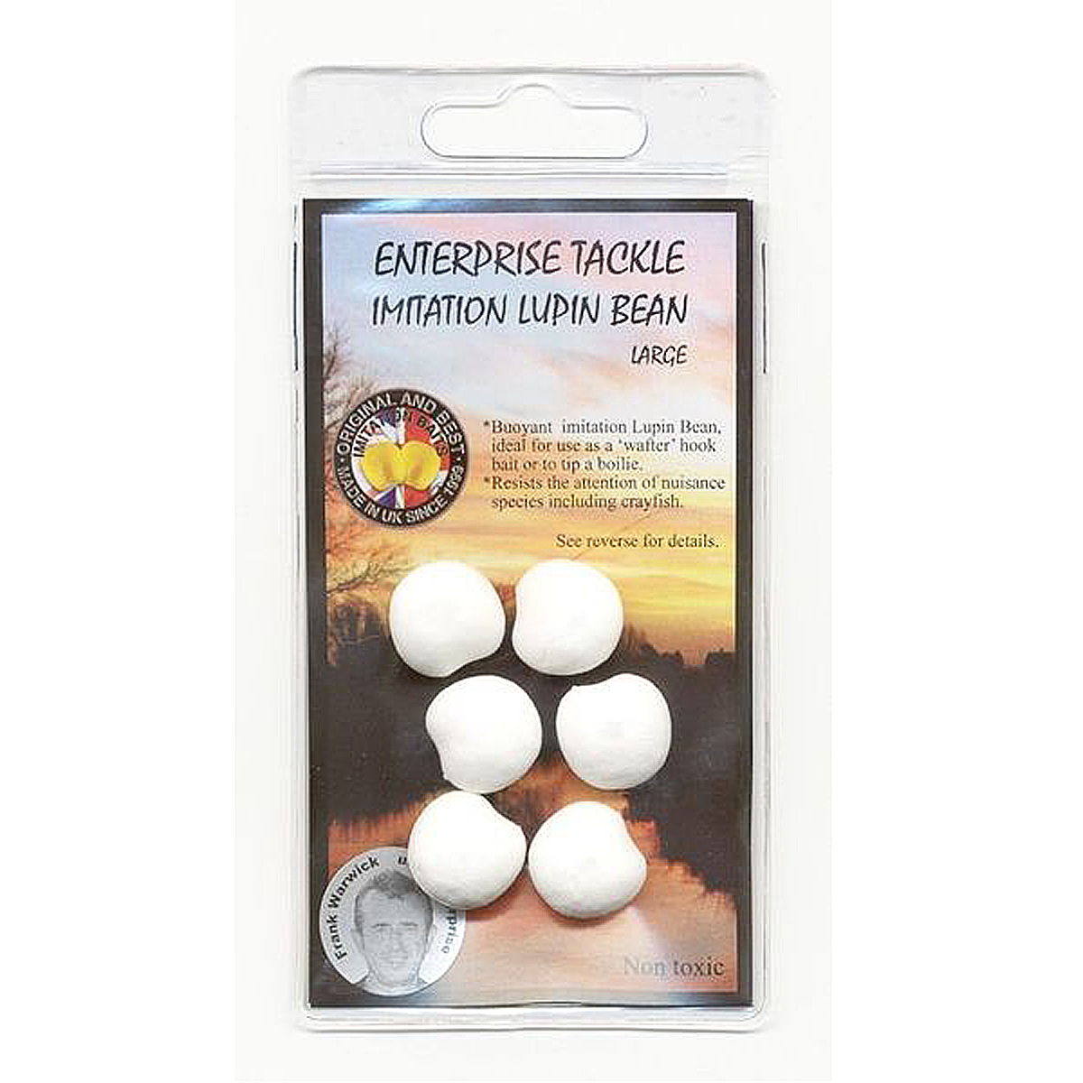 Штучний люпин Enterprise Tackle Lupin Beans  large white 6pc