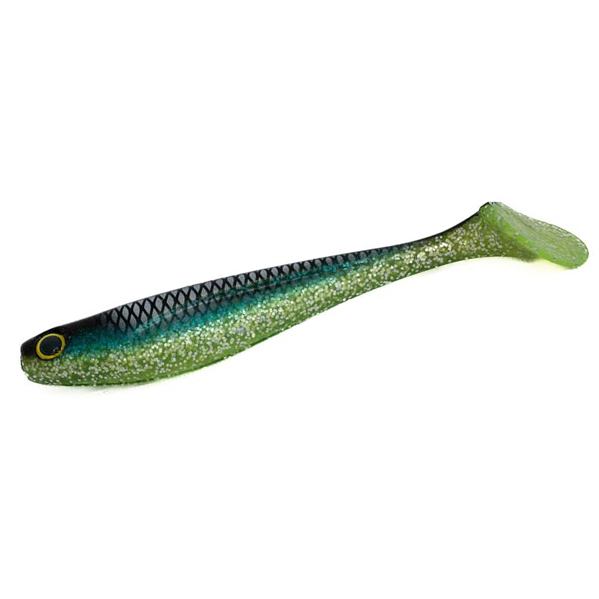 Силикон FishUp Wizzle Shad 8" 1pc #352 Blue Shiner Chart