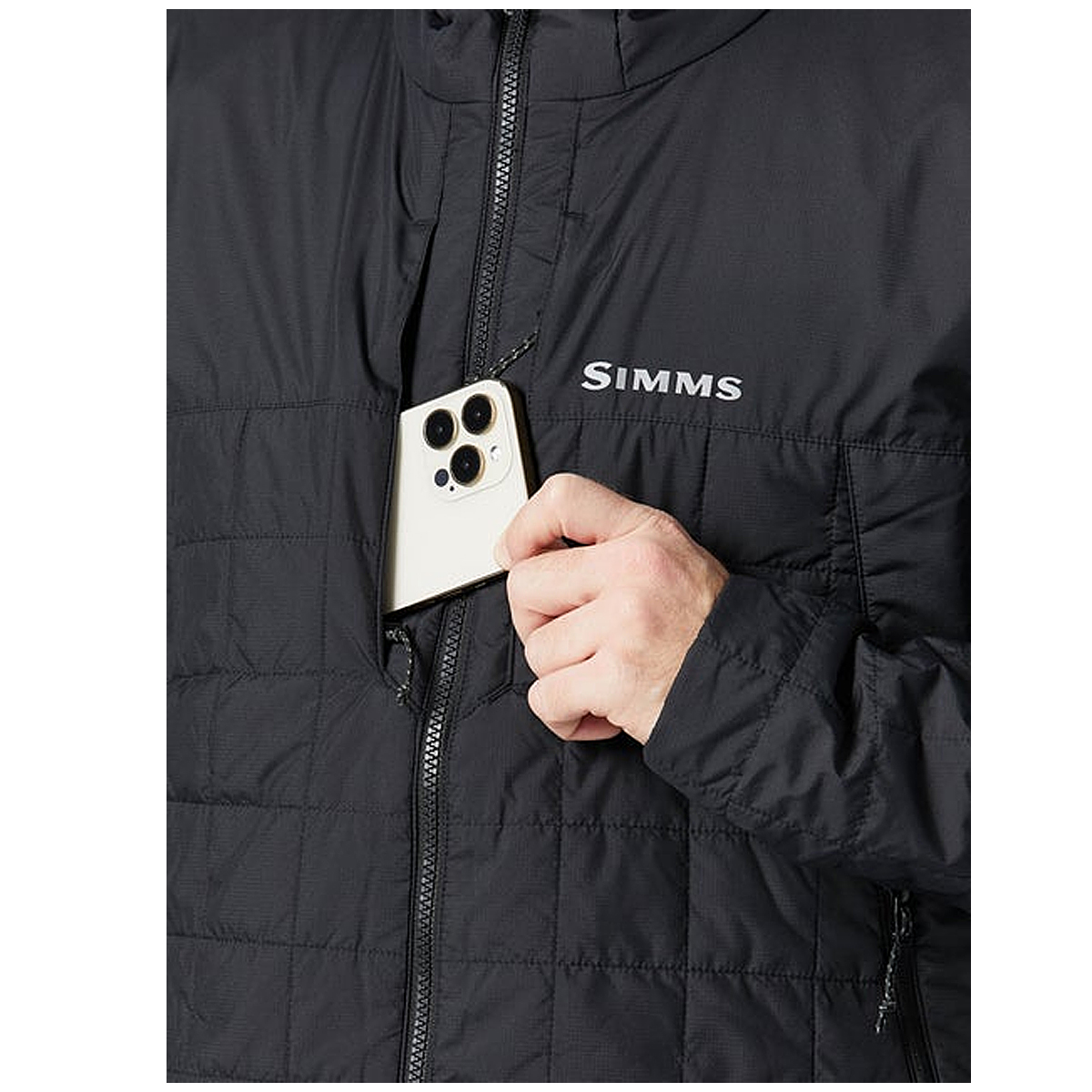 Куртка Simms Fall Run Hybrid Jacket Black S фото 4