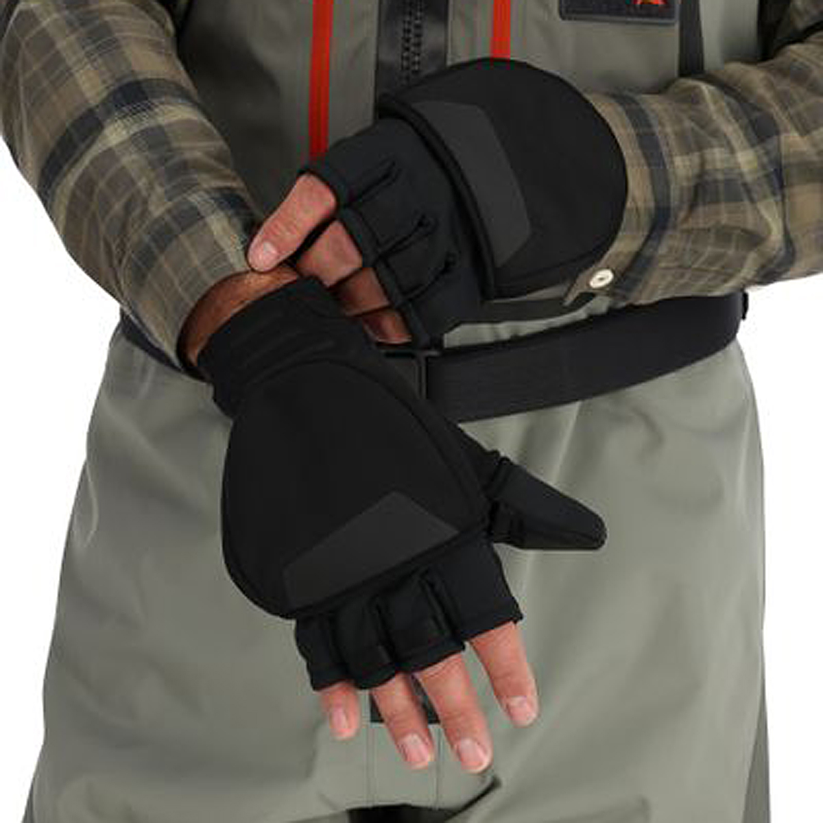 Перчатки Simms Windstopper Foldover Mitt Black S фото 4