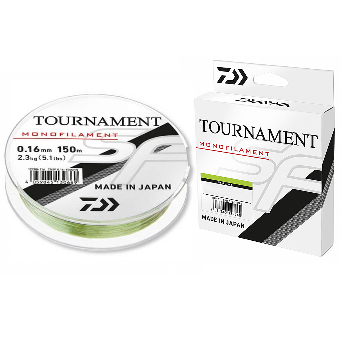 Леска Daiwa Tournament SF Green 150m 2.30kg 0.16mm