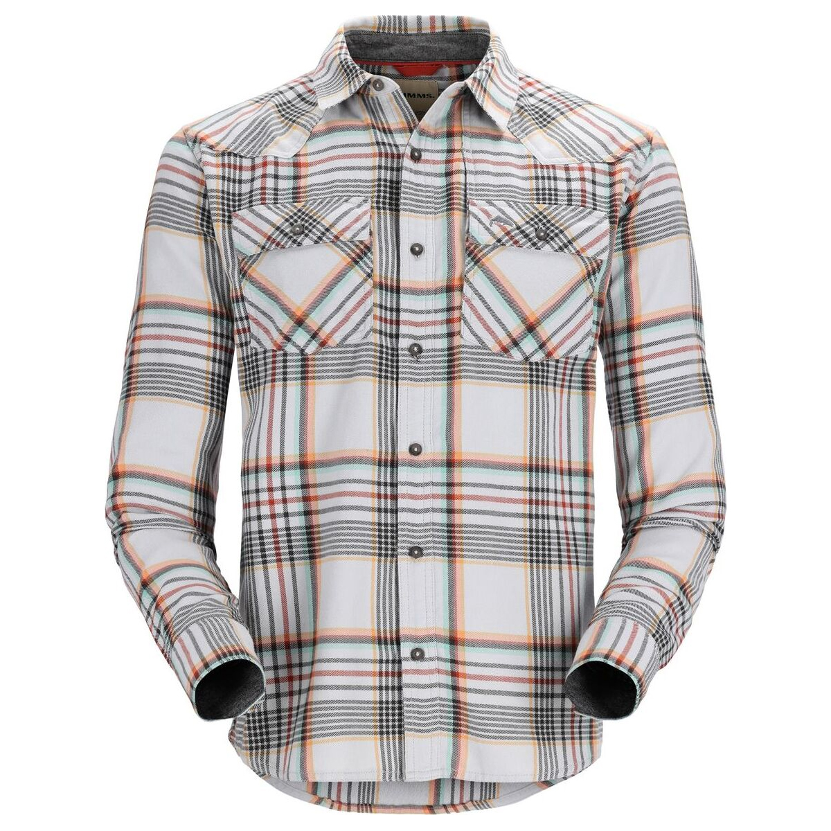 Сорочка Simms Santee Flannel Sterling/Clay/Carbon Neo Plaid M