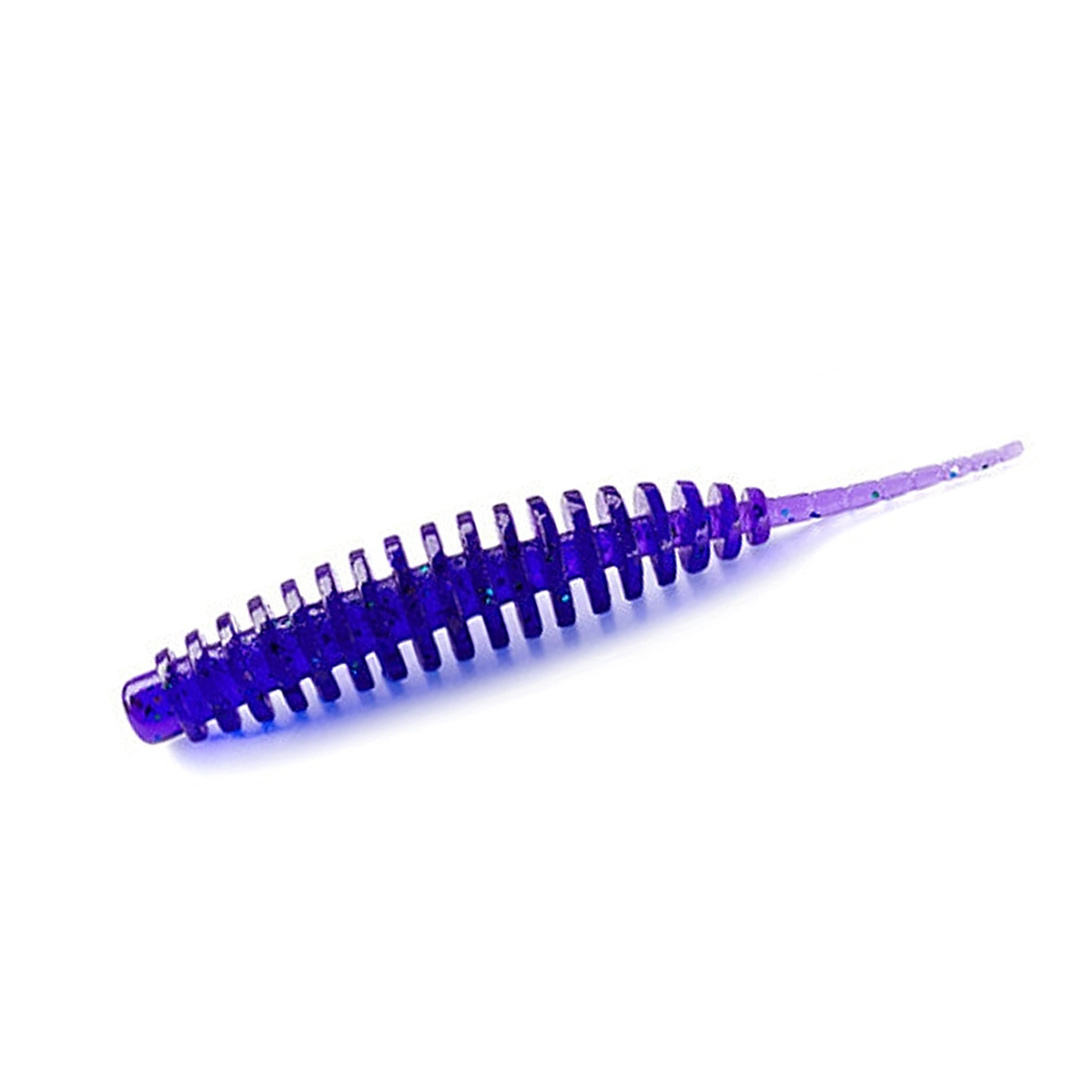 Силікон FishUp Tanta 3" 6pc #060 Dark Violet/Peacock & Silver