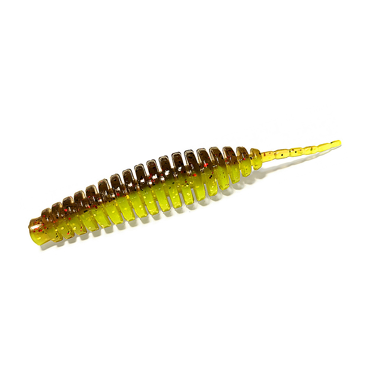 Силікон FishUp Tanta 3" 6pc #203 Green Pumpkin/Flo Chartreuse