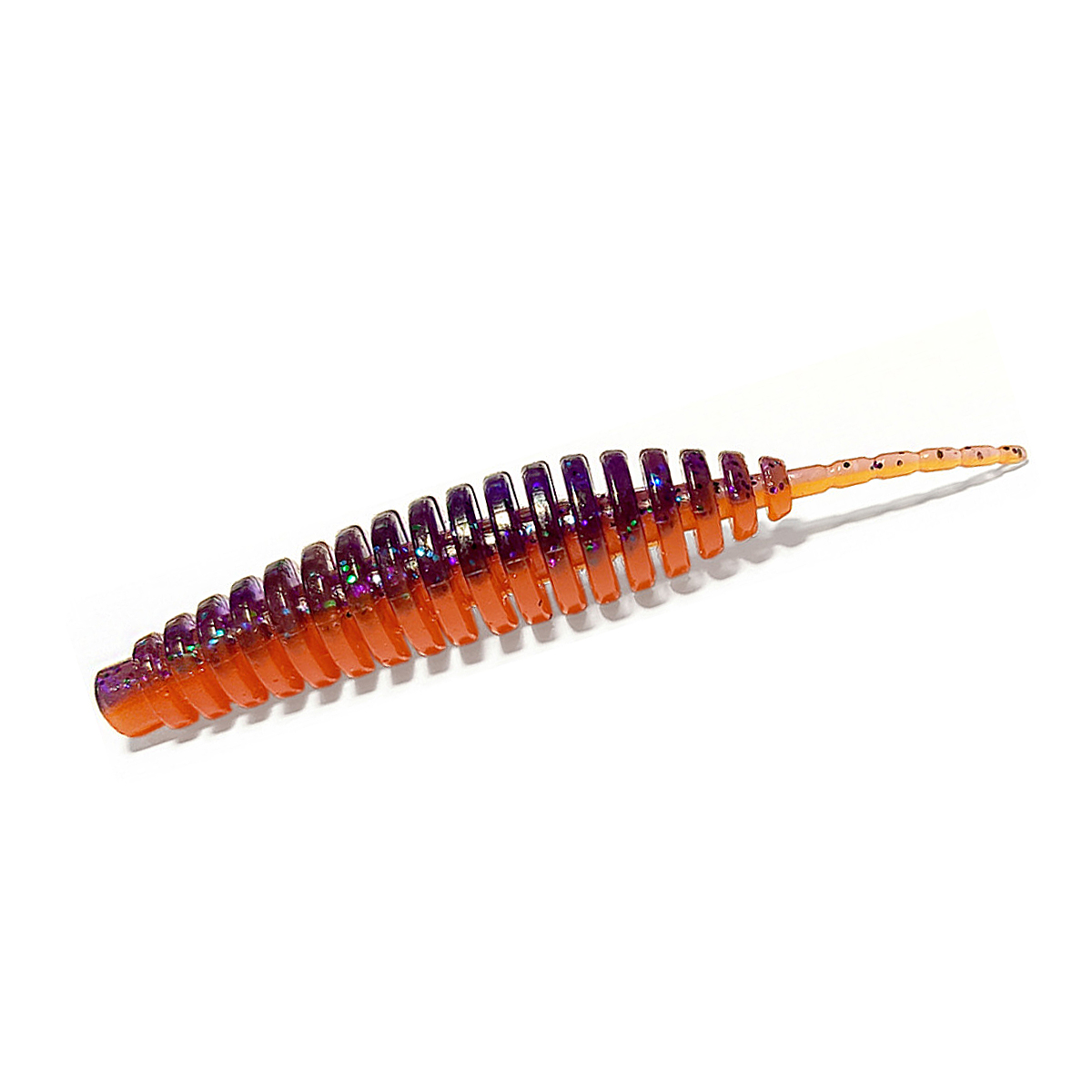 Силікон FishUp Tanta 3" 6pc #207 Dark Violet/Orange