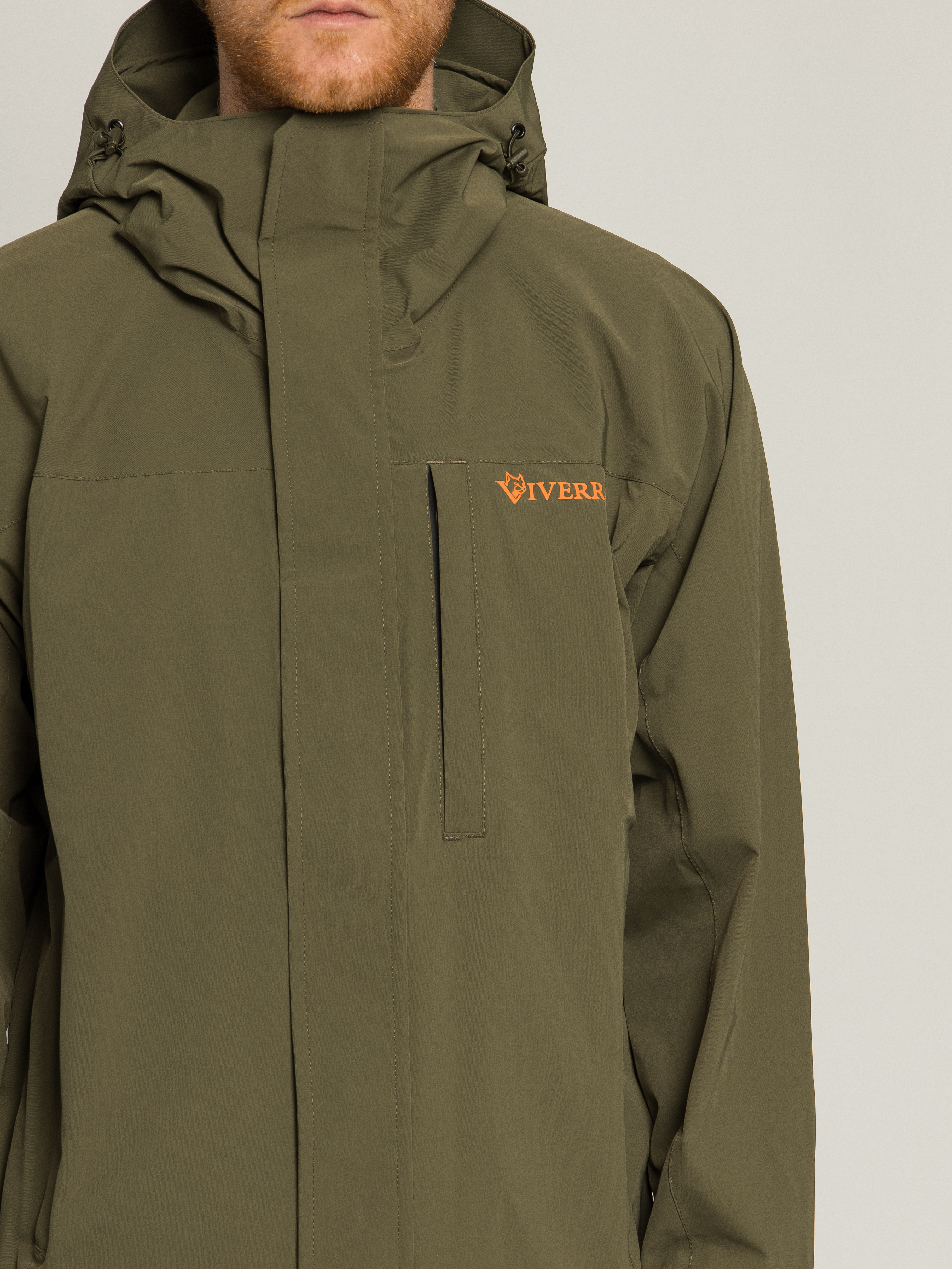 Куртка мембранна Viverra 4Stretch Rain Jacket Olive XL фото 2