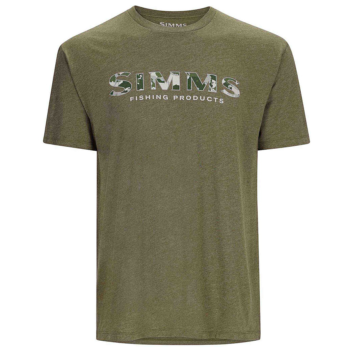Футболка Simms Logo T-shirt RC Dark Clover/Military Heather XL фото 2