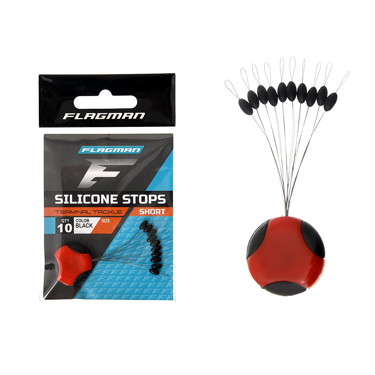 Стопор для лески короткий Silicon Short Stops S 10pc