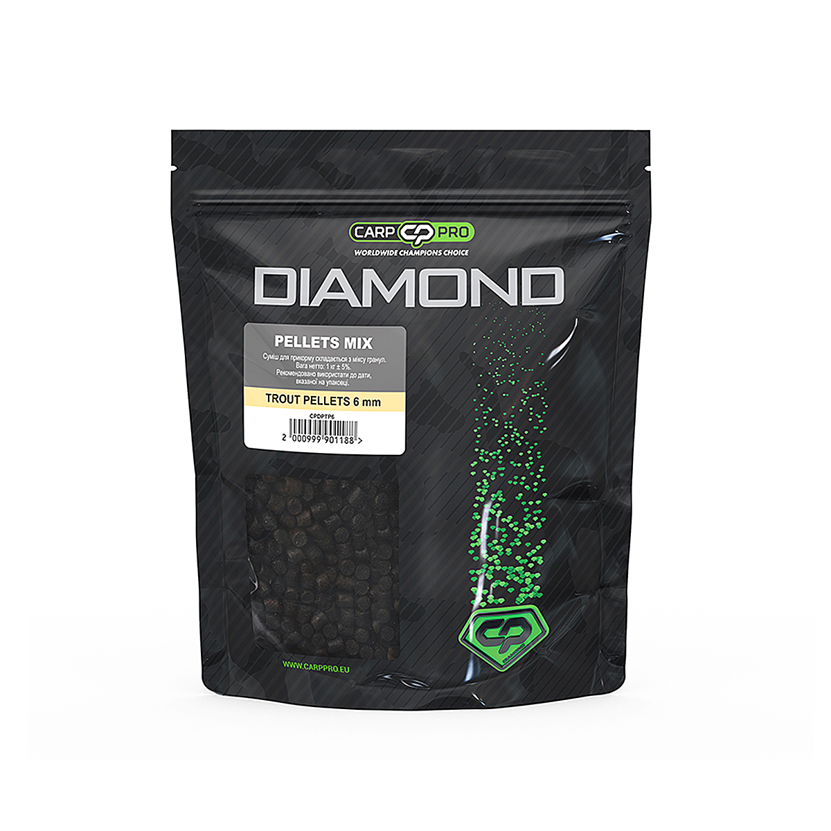 Пелетс Carp Pro Diamond Trout Pellets Mix 6mm 1000g