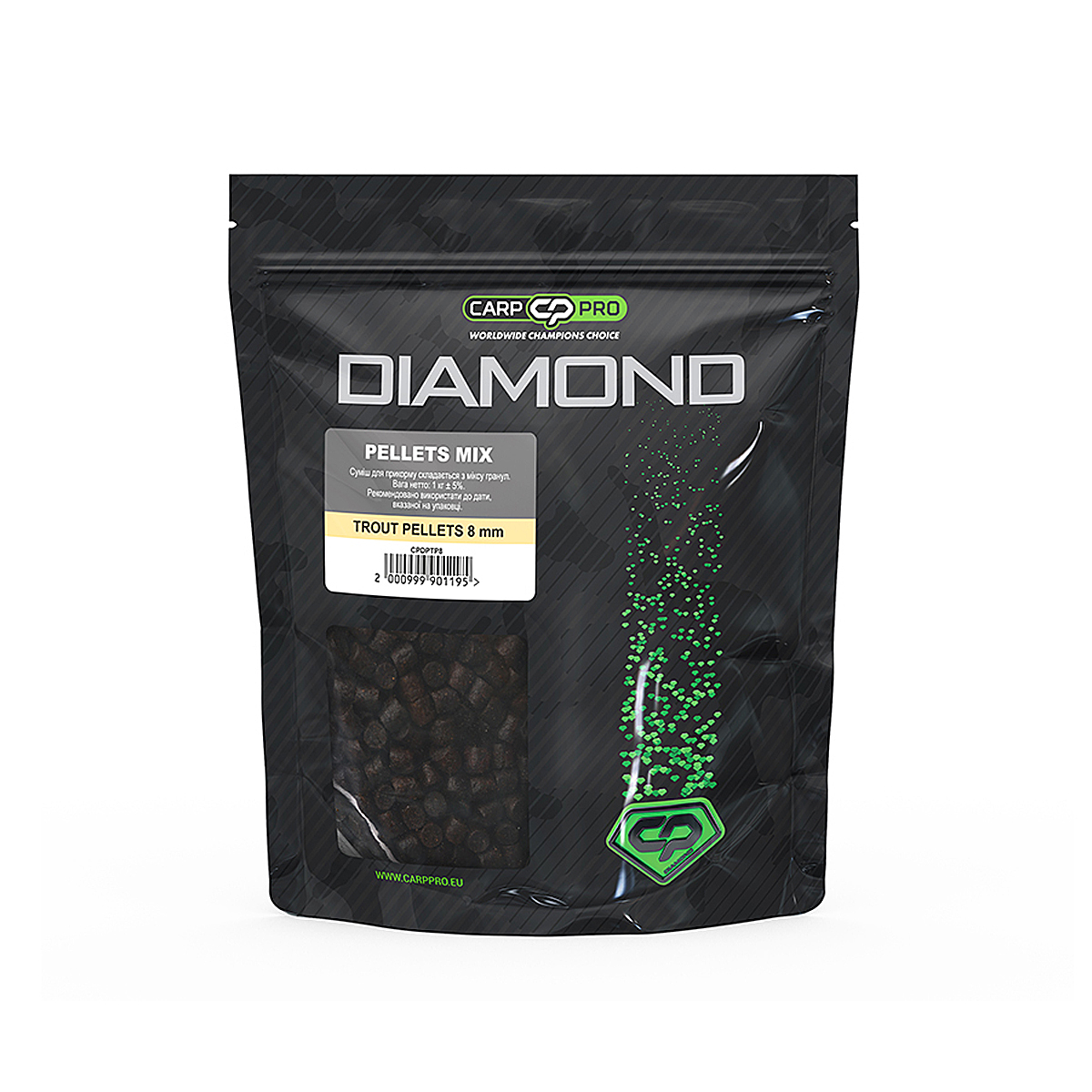 Пелетс Carp Pro Diamond Trout Pellets Mix 8mm 1000g