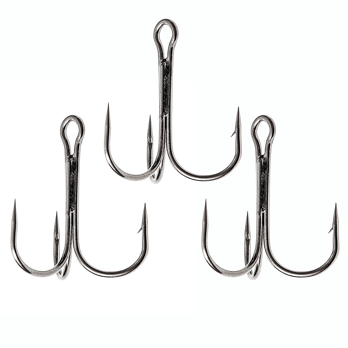 Тройник Fladen Maxximus black nickel treble hooks #2/0 3pcs