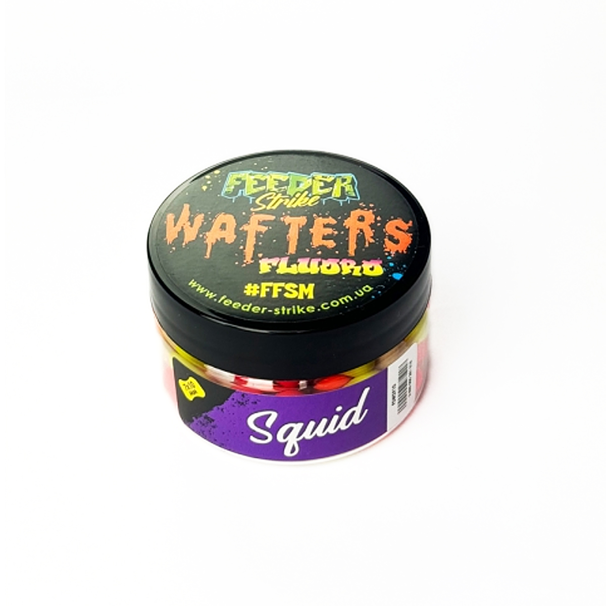 Бойлы Feeder Strike Wafters Fluoro 7x10mm Squid
