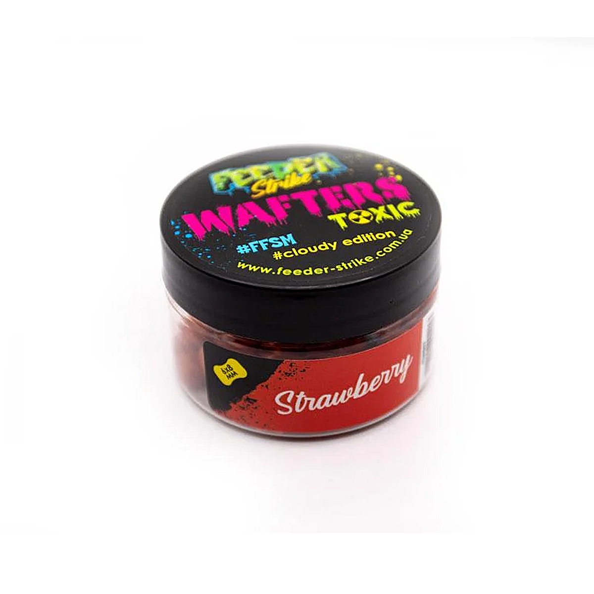 Бойлы Feeder Strike Wafters Toxic 6x8mm Strawberry