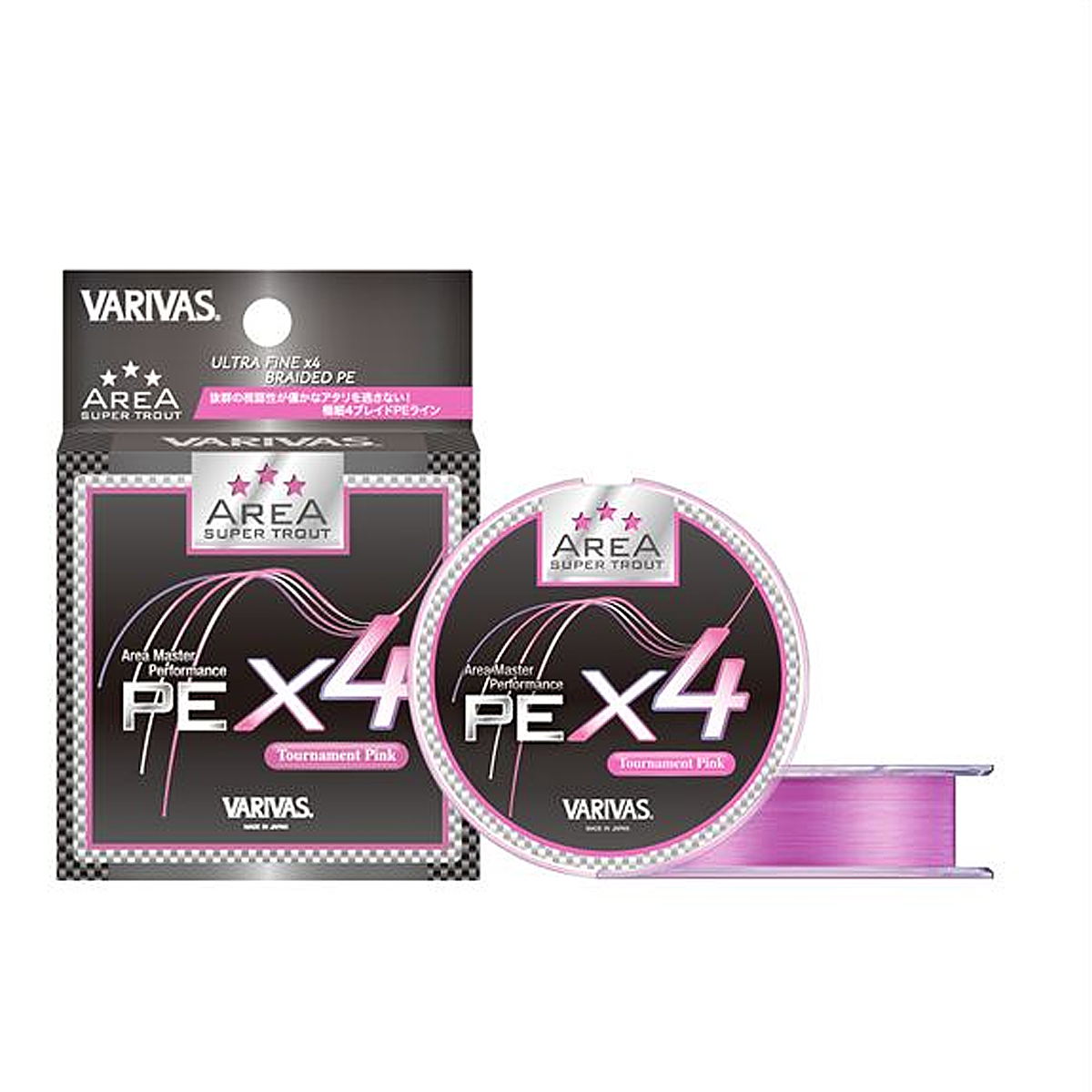 Шнур Varivas Super Trout Area PE X4 Pink 75m 2.47kg 0.071mm #0.175