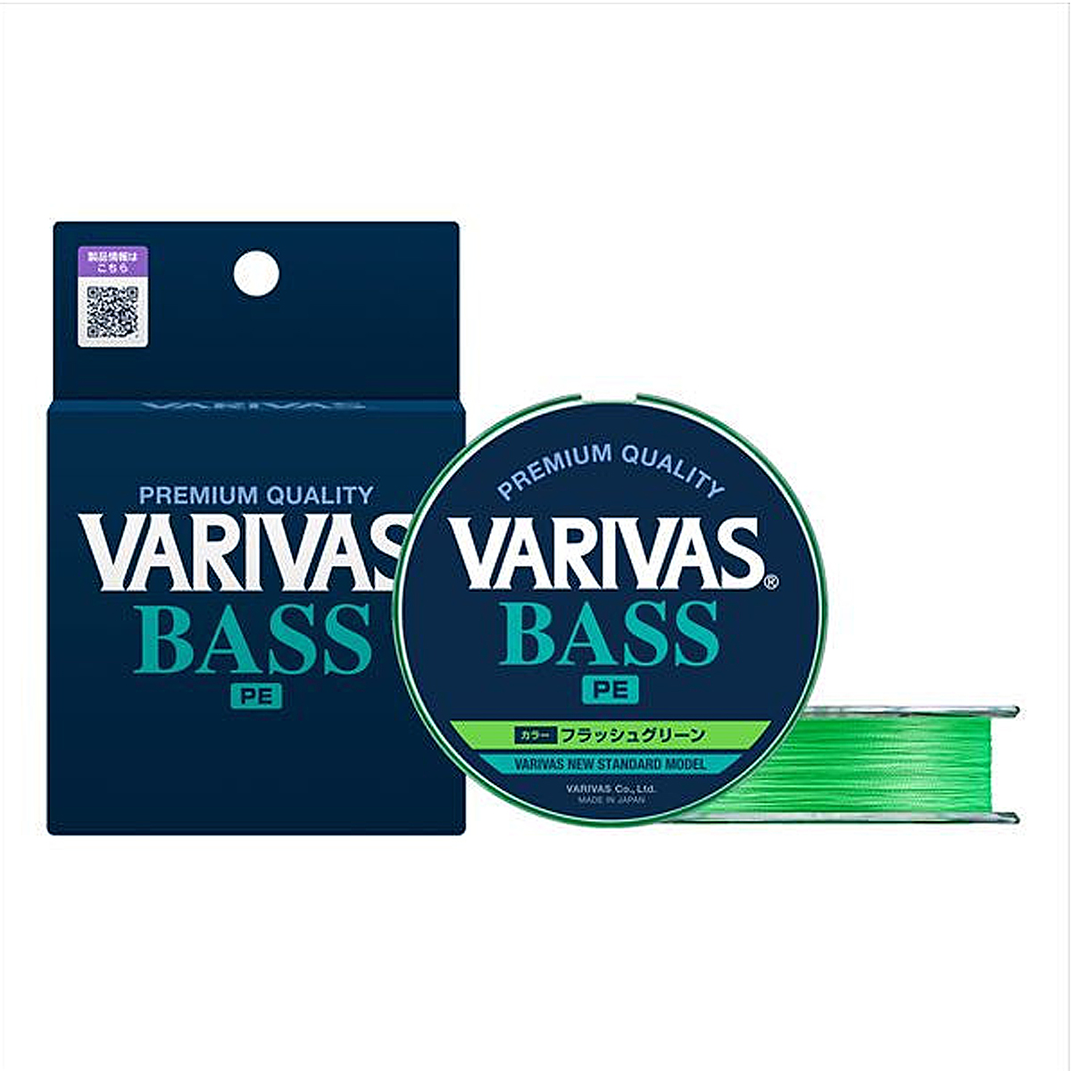 Шнур Varivas Bass PE X4 Flash Green 150m 13.5kg 0.235mm #2.0