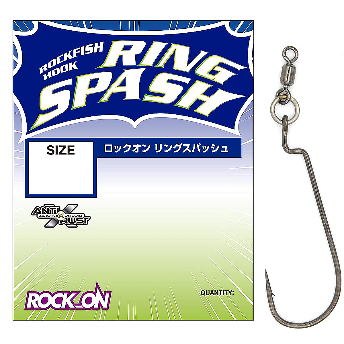Крючок оффсетный Varivas Rock-On Ring Spash #1/0 4pcs
