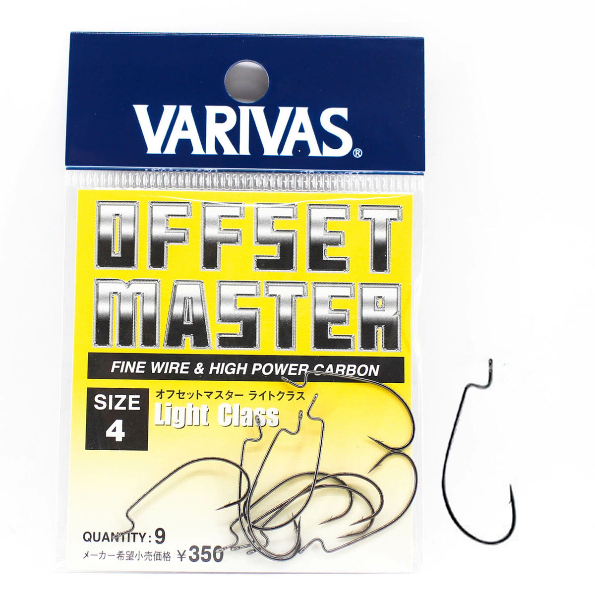 Крючок оффсетный Varivas Offset Master Light Class #4 9pcs