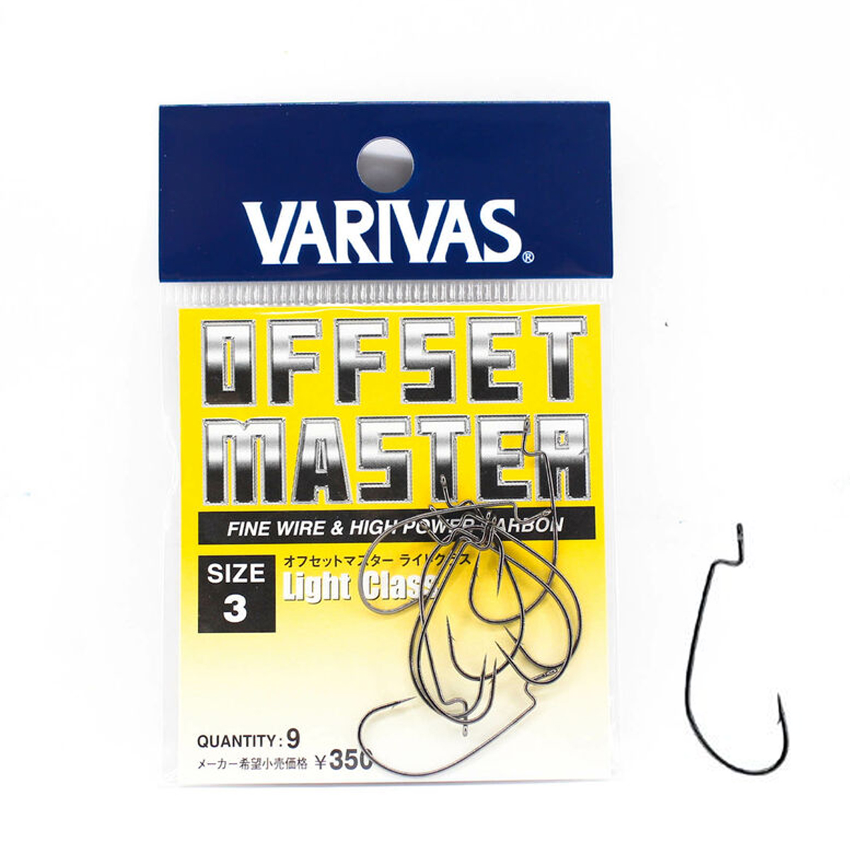 Крючок оффсетный Varivas Offset Master Light Class #3 9pcs