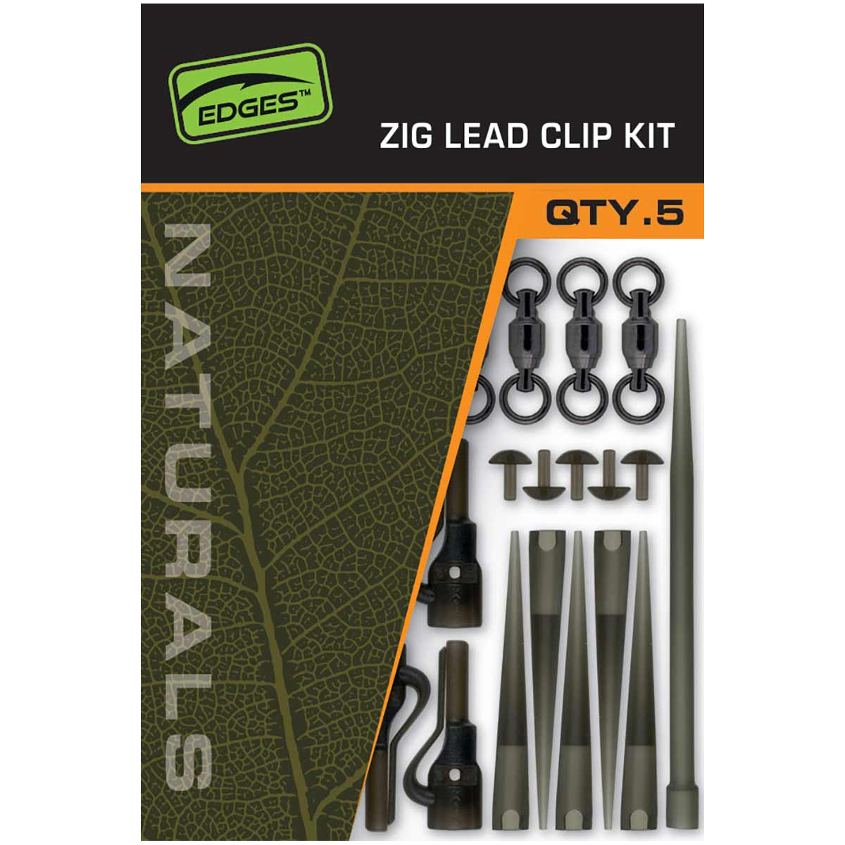 Набір для зиг рігу Fox Naturals Zig Lead Clip Kit