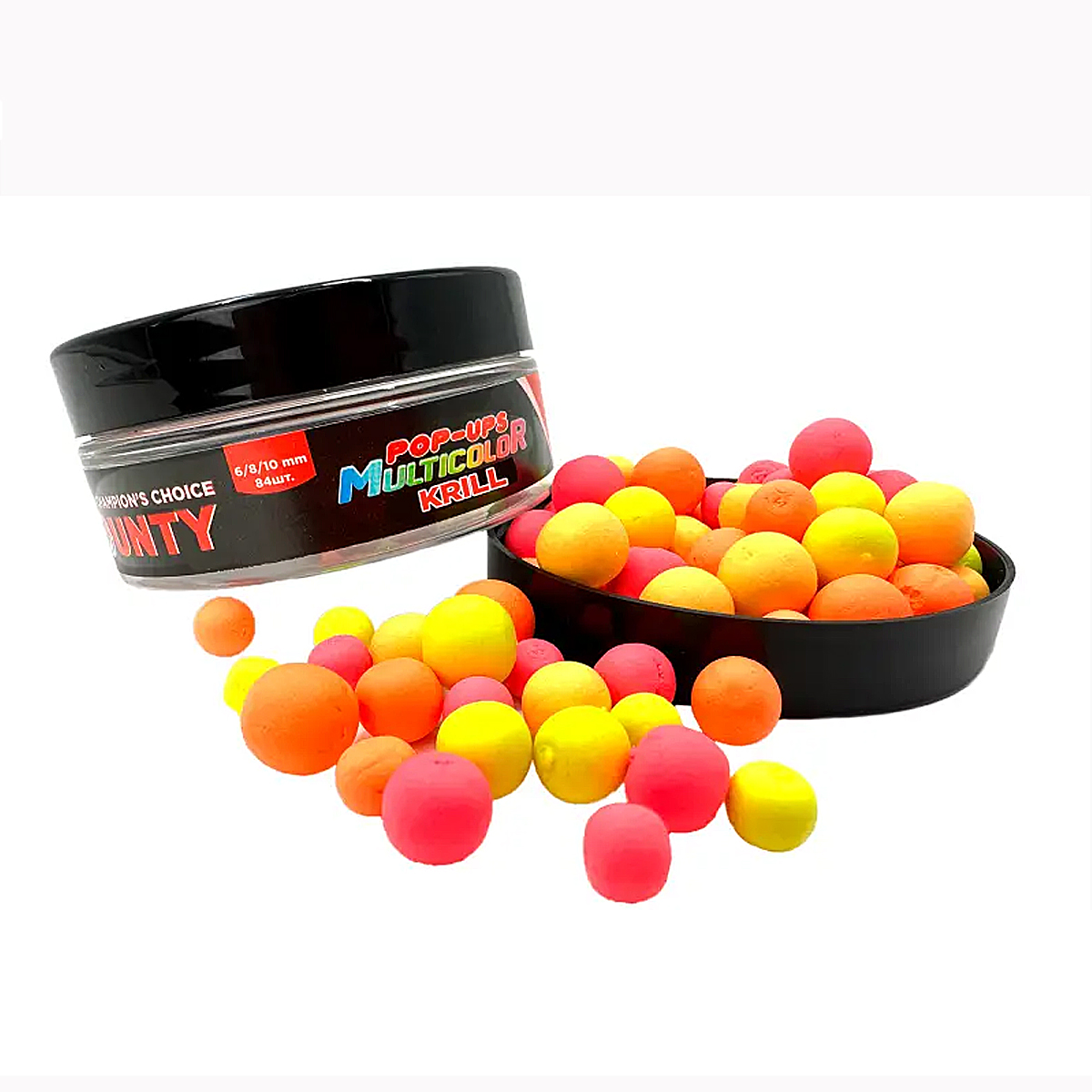 Бойлы Bounty Pop-Up Multicolor Multisize Krill 6/8/10mm 84pc