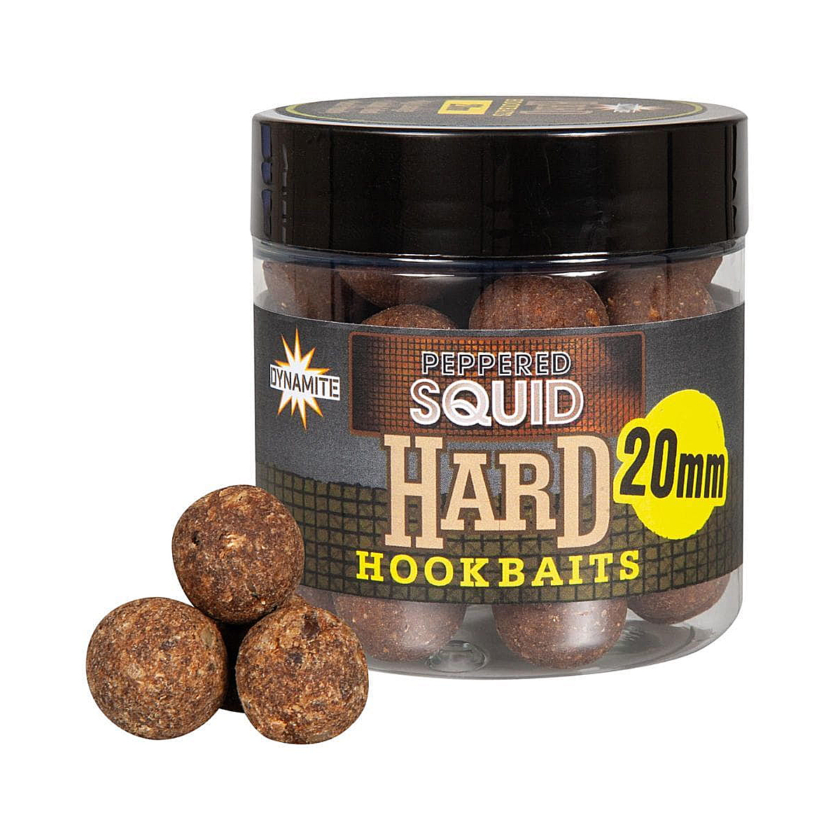 Бойлы Dynamite Baits Hard Hook Baits Peppered Squid 20mm
