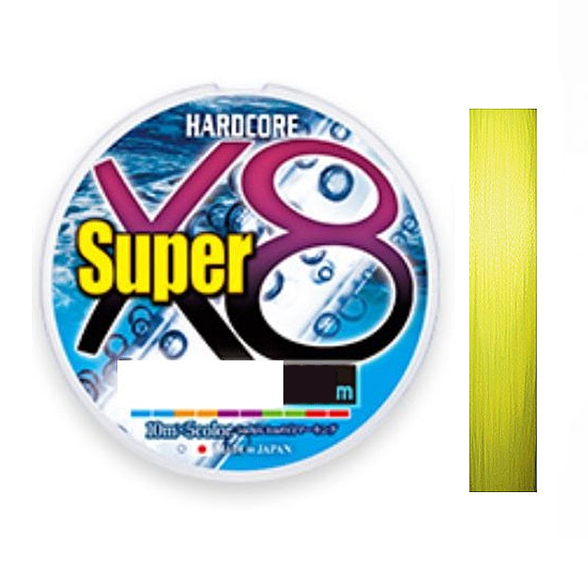 Шнур Duel Hardcore Super X8 150m Hi-Vis Yellow 9.0kg 0.17mm #1.0