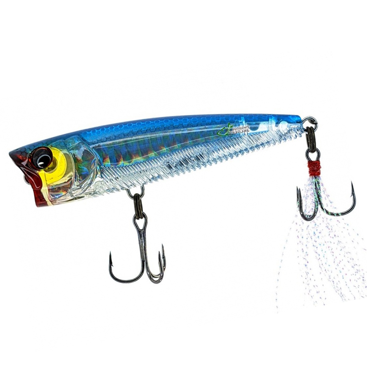 Поппер Yo-Zuri 3DB Popper 75F 75mm 10g #GSPS фото 2