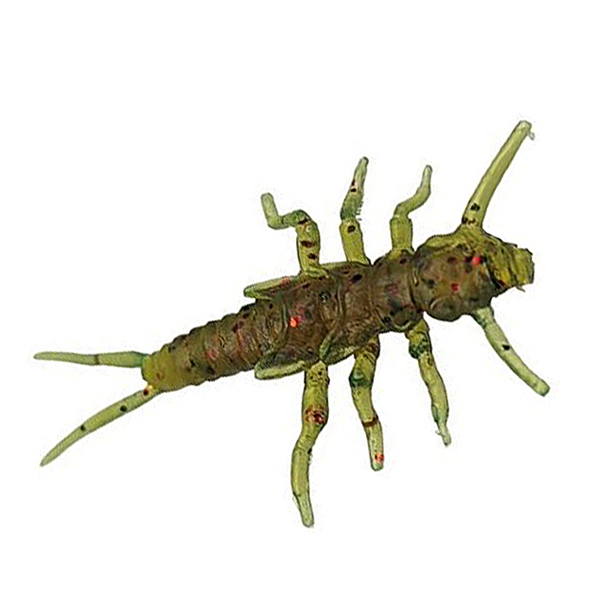 Силікон FishUp Stonefly 0.75" 12pc #019 Motor Oil/Red