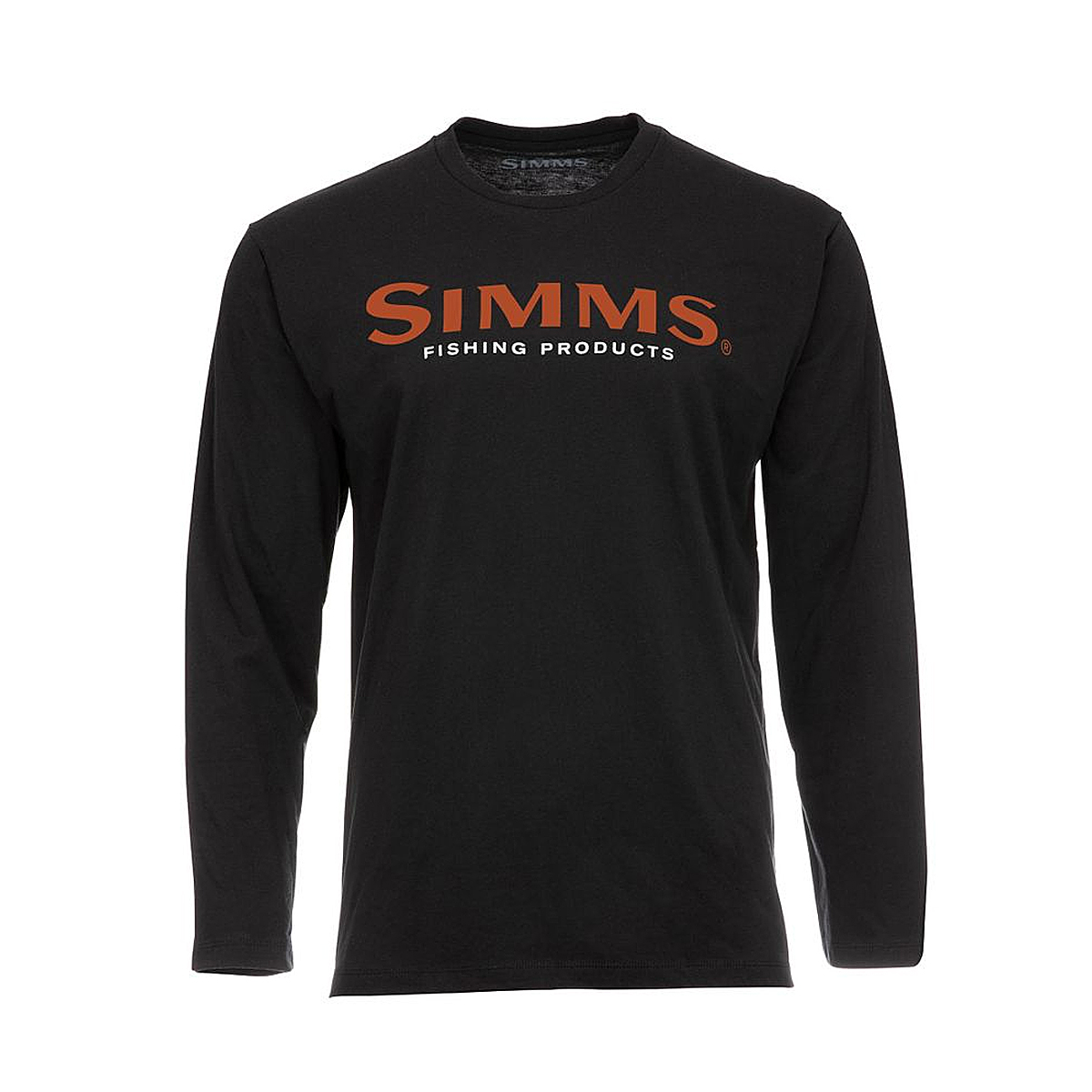 Реглан Simms Logo Shirt LS Black Orange Logo M
