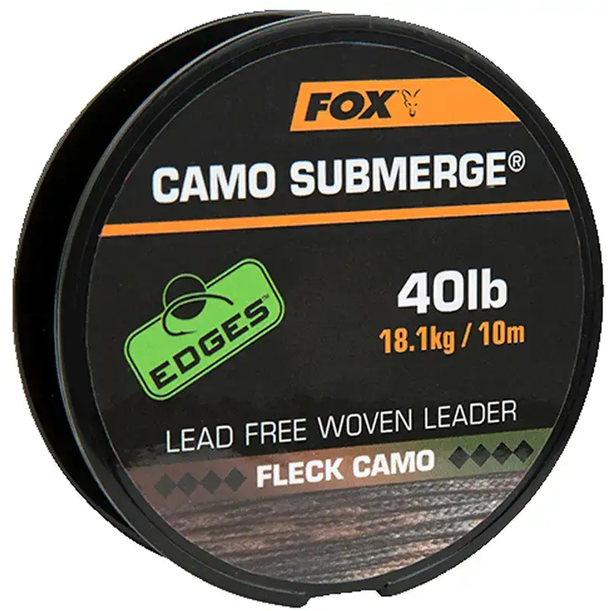 Лідкор без осердя Fox Edges Submerge Camo Leader 10m Fleck Camo 40lb