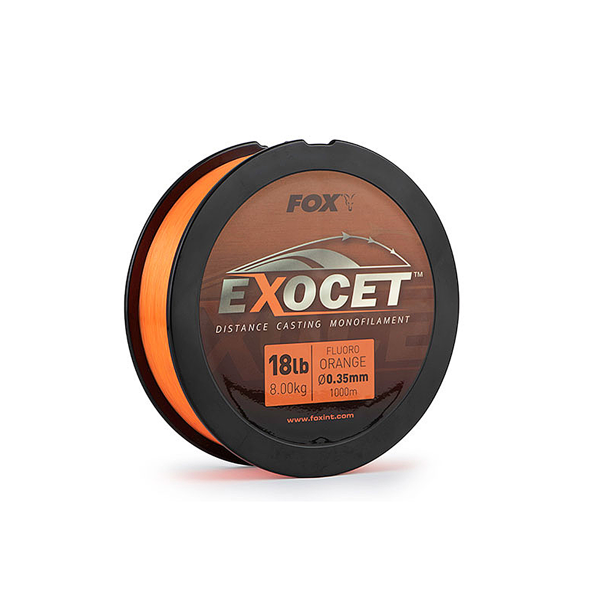 Жилка Fox Exocet Fluoro Orange Mono 1000m 5.5kg 0.28mm фото 3