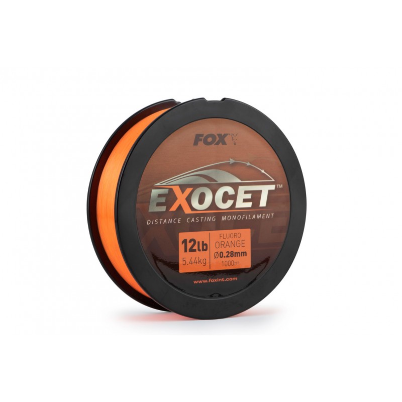 Леска Fox Exocet Fluoro Orange Mono 1000m 8.0kg 0.35mm фото 2