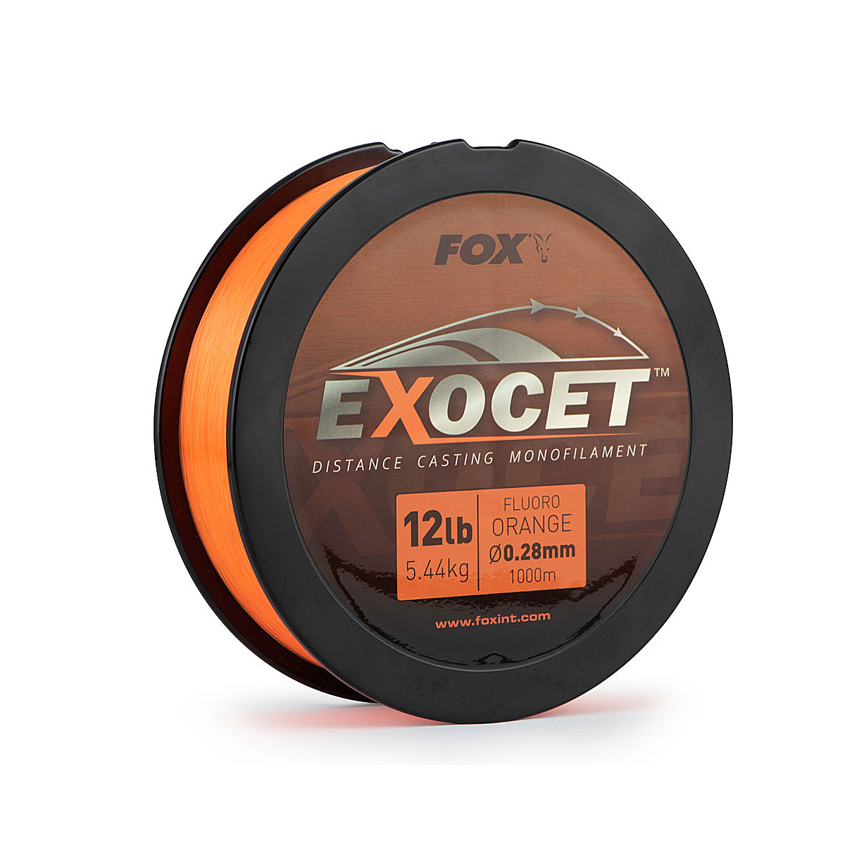 Леска Fox Exocet Fluoro Orange Mono 1000m 8.0kg 0.35mm фото 5