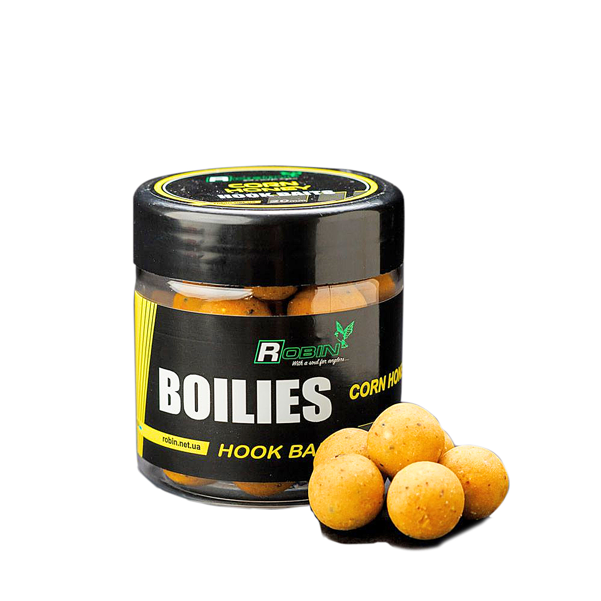 Бойлы вареные насадочные Robin Corn/Honey 20mm 0.1kg