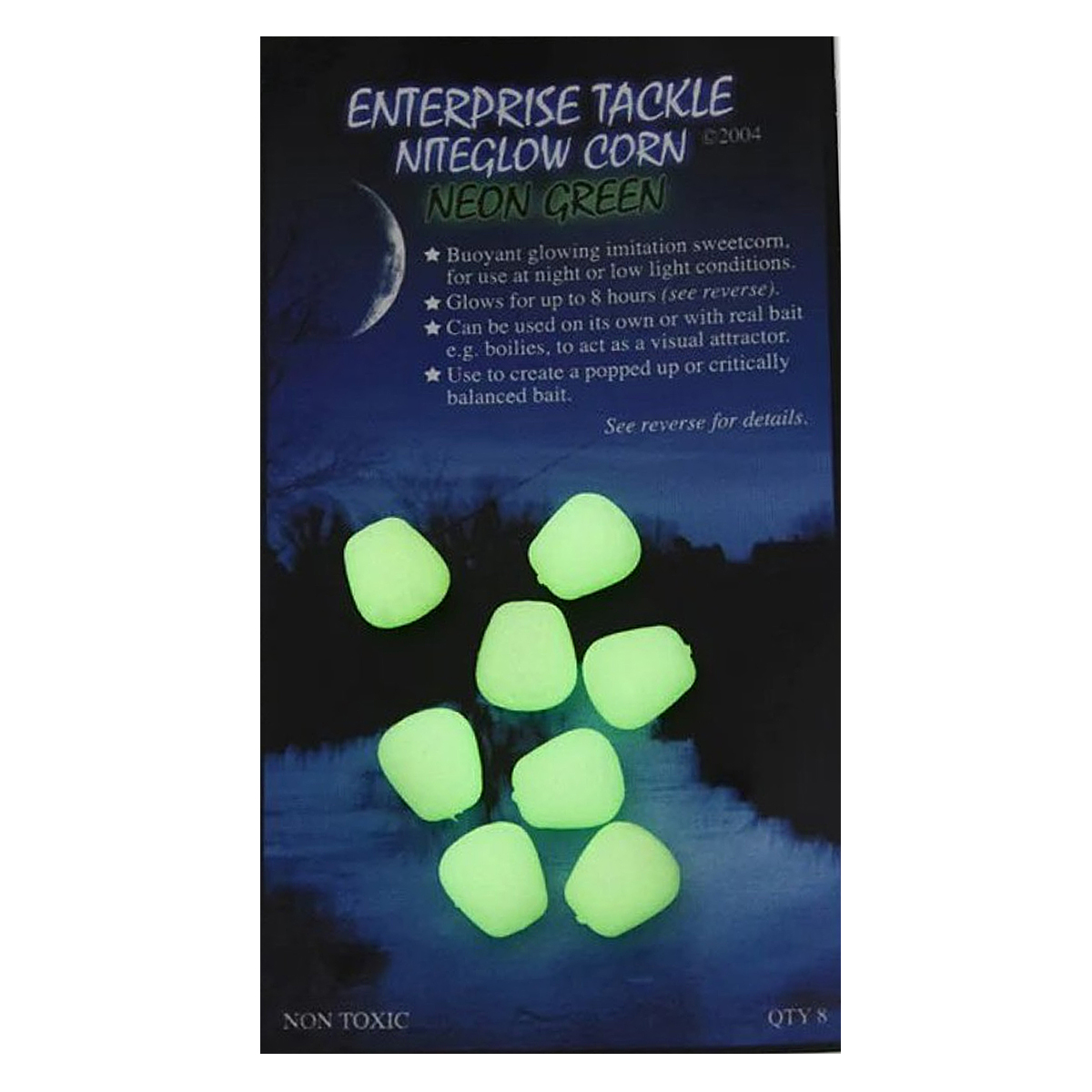 Искусственная кукуруза EnterpriseTackle Large Niteglow Corn Neon Green