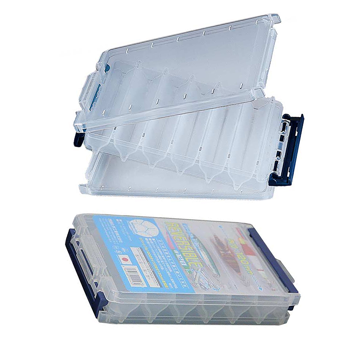 Коробка Meiho Reversible 120 200х126х36mm clear