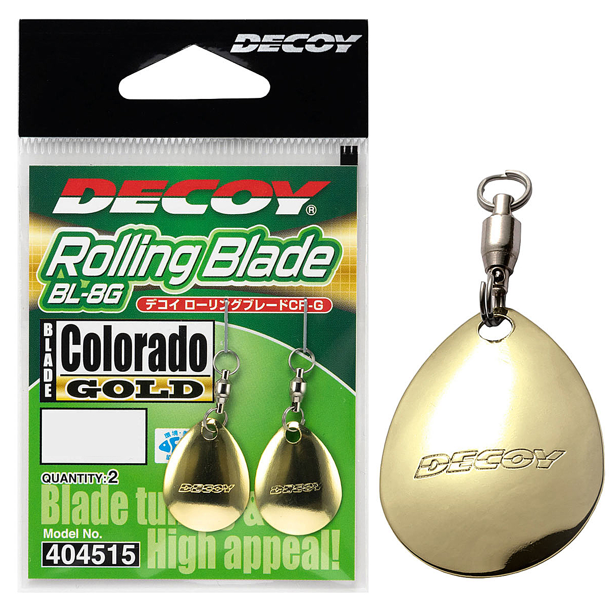 Лепесток Decoy BL-8 Rolling Blade CR Gold #01 2pcs