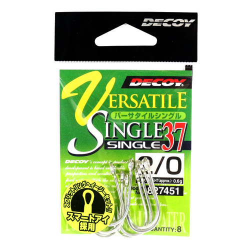 Крючок Decoy Single 37 Versatile single #8 8pcs фото 3