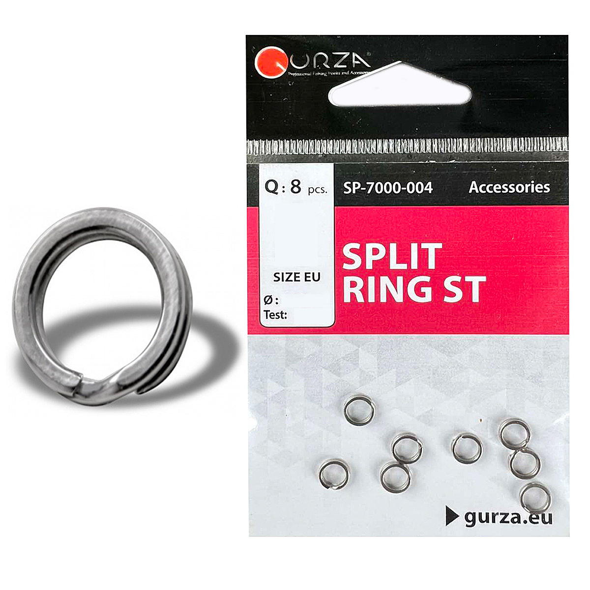 Кольцо заводное Gurza Split Ring ST #3 8pc