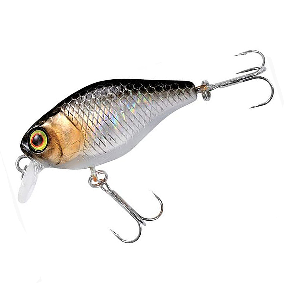 Воблер Jackall Chubby 41F 41mm 5.5g #HL Silver & Black