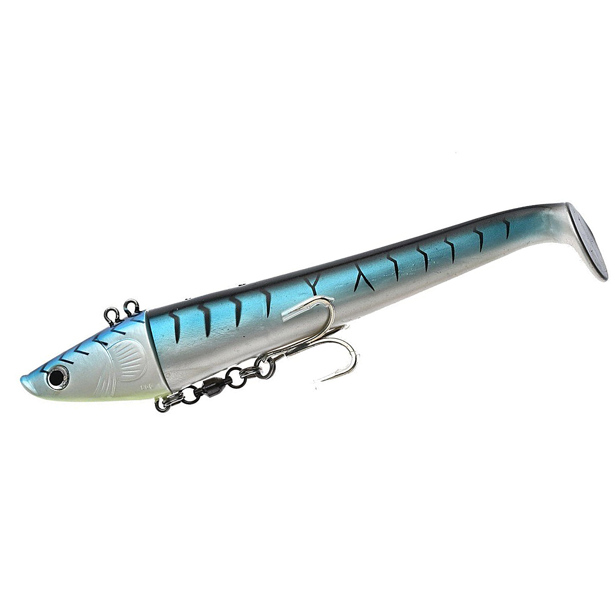 Джигголівка з силіконом Eel Shad 220mm 500g 4/0 #2 Mackerel