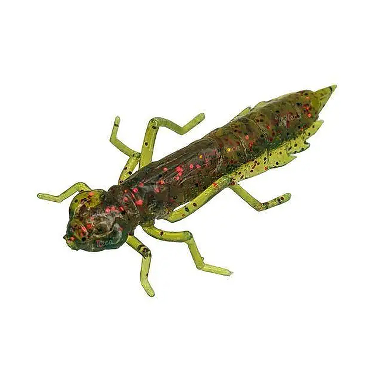 Силікон FishUp Dragonfly 0.75" 12pc #019 - Motor Oil/Red