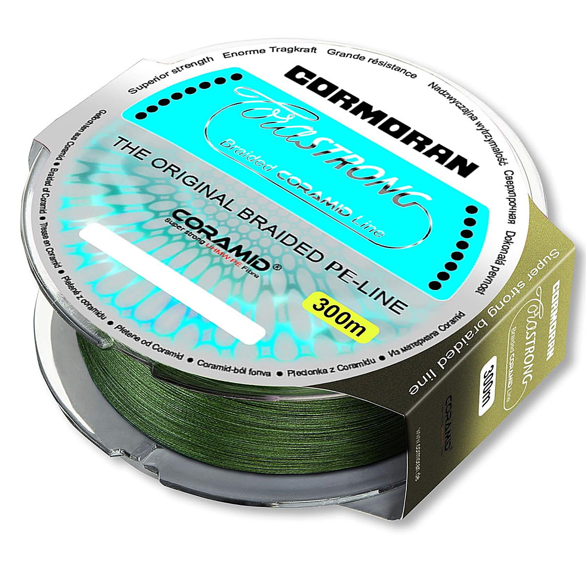 Шнур Cormoran Corastrong Green 300m 21.0kg  0.30mm