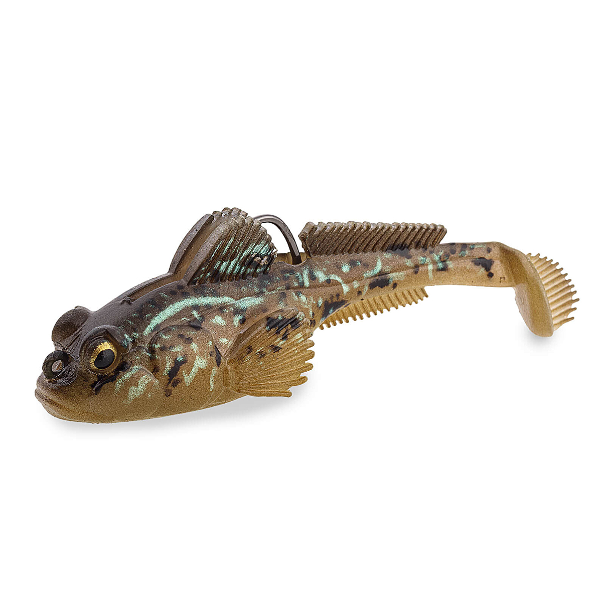 Оснащенный силикон ZMAN Gobius 3" 21g #Natural Goby