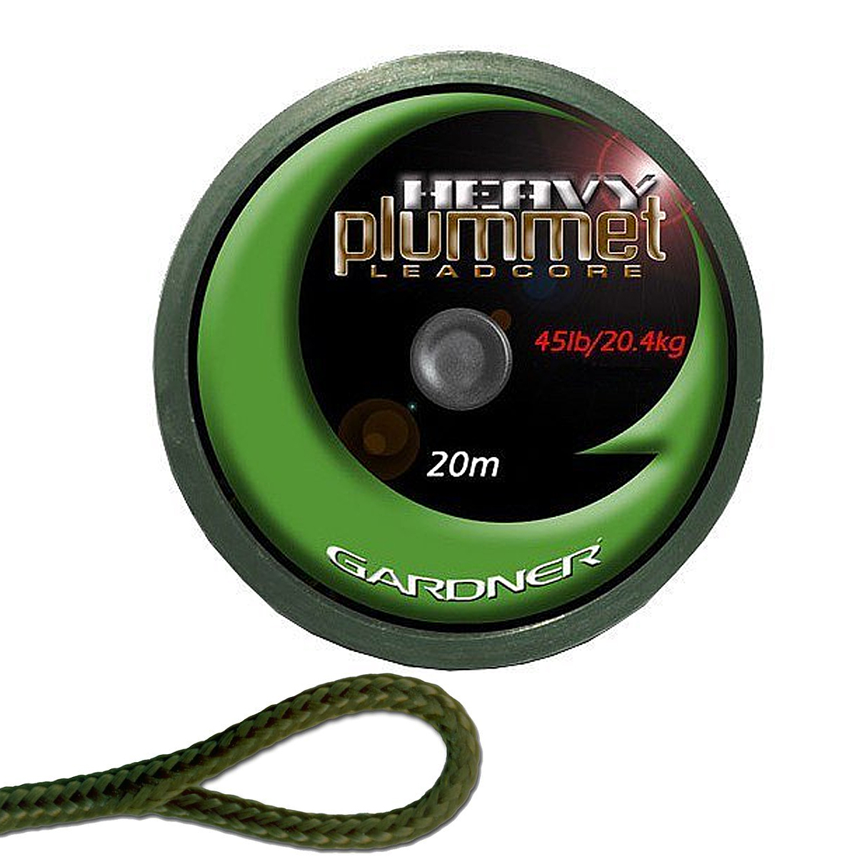 Лидкор Gardner Heavy Plummet Leadcore 45Ib зелёный