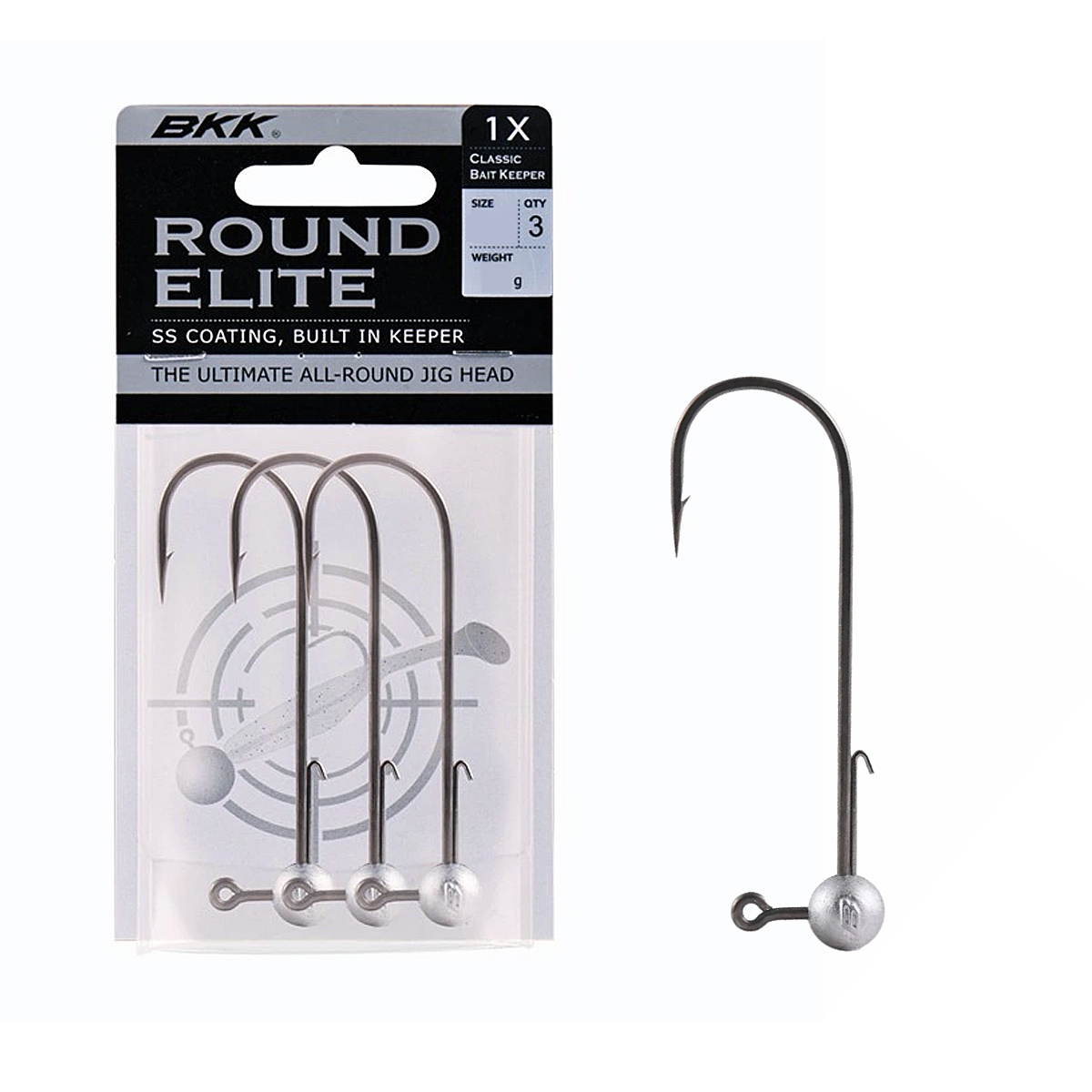 Джигголівка BKK Round Elite-Classic Bait Keeper 12g #2 3pcs